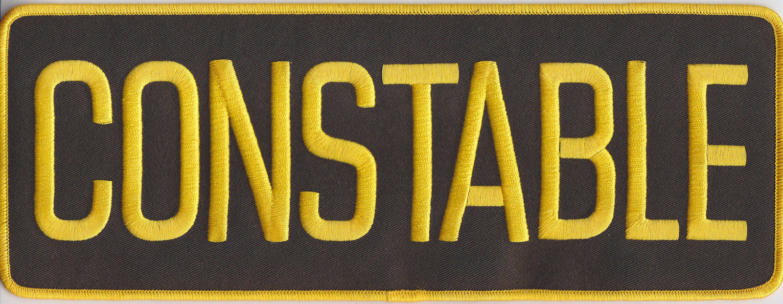 Constable Gold on Brown 11 X 4 Back Panel patch